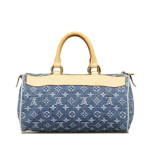 Pre-Loved Louis Vuitton Monogram Denim Neo Speedy 30 - Picture 3 of 12